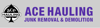 Ace Hauling Junk Removal & Demolition Logo