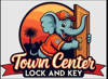 Town center lock & Key Logo