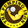 The PUMPING IRON FITNESS HUB Logo