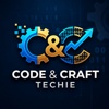 code and craft techie Logo