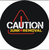 Caution Junk Removal Logo