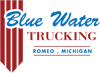 Blue Water Trucking Logo