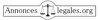 Annonces legales Logo