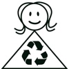 Green Girl Recycling Logo