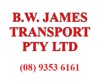 B.W. James Transport Logo