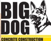 Big Dog Concrete Construction Logo