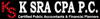 K SRA CPA PC Logo