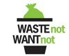 Waste Not Want Not Trash Logo