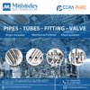 Mahadev Dairy Pharma Fittings Ss Ep Tubes & Pipe Fitting - Ss Valve - TC Fittings - ASTM 270 Sanitary Pipe in India Logo