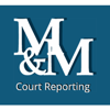 M&M Court Reporting Service Logo