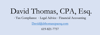 David Thomas, CPA, Esq. Logo
