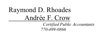 Raymond D. Rhoades, CPA, P.C Logo
