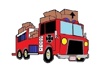 Ablaze Firefighter Moving Logo