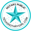 Texas Notary Girl Logo