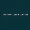 And I Write | PR & Content Logo