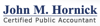 JOHN M. HORNICK, CPA Logo