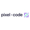 Pixel + Code Creative Logo