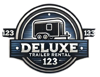 Deluxe Trailer Rentals 123 Logo