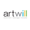 Artwill Interior Design House Logo