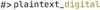 Plaintext Digital Logo