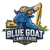Blue Goat Land Leads Logo
