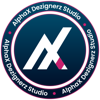 AlphaX Dezignerz Studio Logo