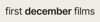 First December Films Logo