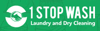 1 Stop Wash Laundry & Dry Cleaners Logo