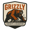 Grizzly Concrete and Excavation Logo