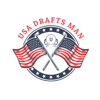 USA Drafts Man Logo