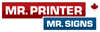Mr. Printer and Mr. Signs Logo