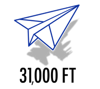 31,000 FT Advertising Logo