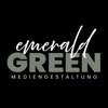 emerald green mediengestaltung e.U. Logo
