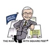 The Man with Square Feet® Logo