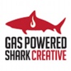 Gas Powered Shark Creative Logo
