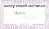 Nancy Zinzell Steinman Interiors Logo
