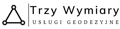 Trzy Wymiary Usługi Geodezyjne Logo