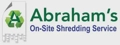 Abraham's On-Site Shredding Service Logo