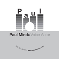 Paul Minda Voice Actor Logo