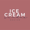Ice Cream Sundae Design Logo