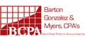 Barton, Gonzalez & Myers, CPA's Logo