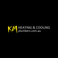 KM Heating and Cooling Plumbers Logo