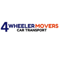4 Wheeler Movers Car Transport Logo