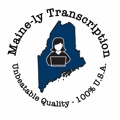 Maine-ly Transcription Logo