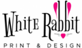 WHITE RABBIT PRINT & DESIGN Logo