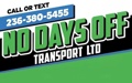 No Days Off Transport Logo