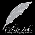 White Ink Printing & Shipping Logo