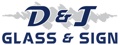 D and J Glass and Sign Logo