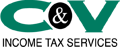 C & V Income Tax Services Logo
