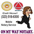 On My Way Notary Public Logo